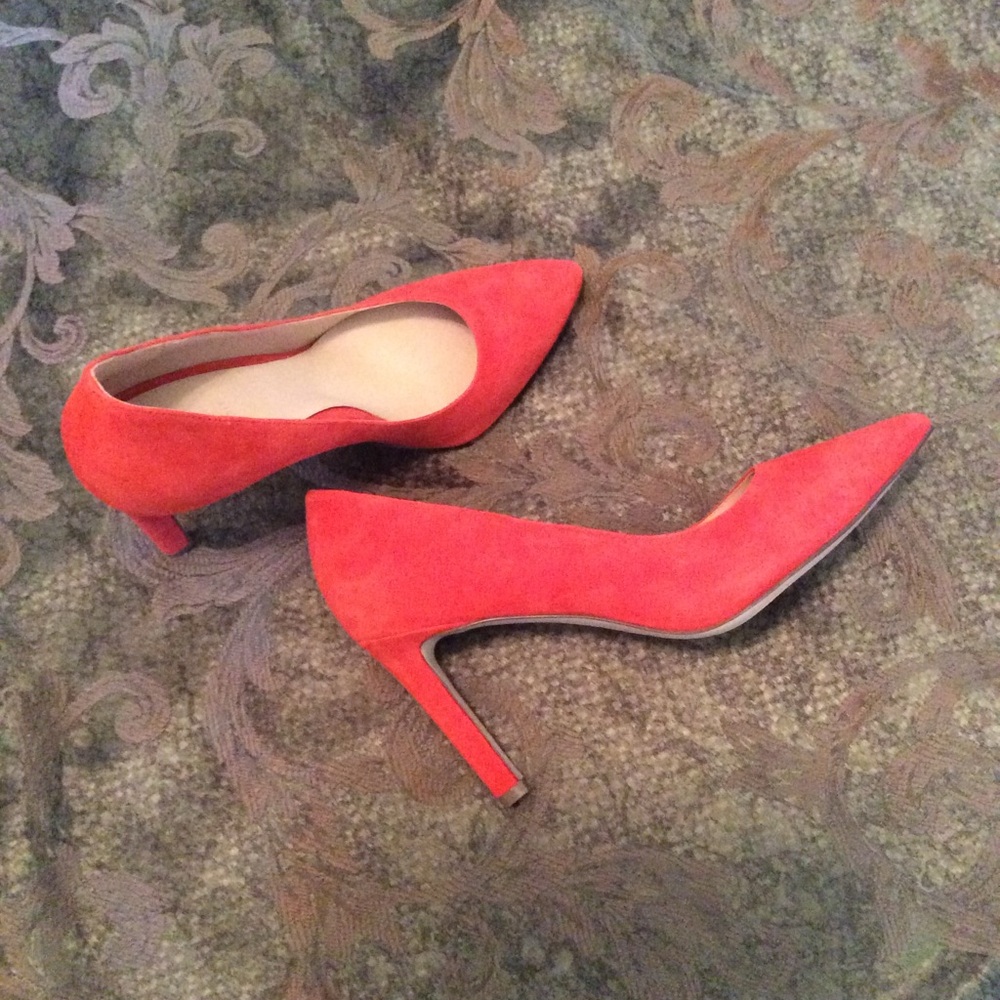 Elegant Redish/orange Women's Heels - Picture 2 of 8